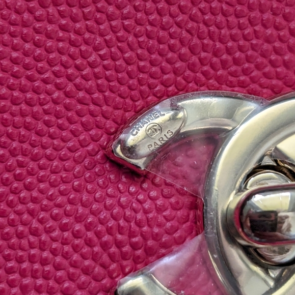 SOLD.$4000 direct Authentic Chanel business affinity red backpack, Caviar lea… - Picture 13 of 16